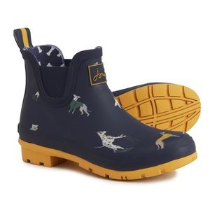 Wellibob Chelsea Rain Short Boots Dog Graphics - Waterproof